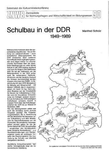 Schulbau in der DDR - Kultusministerkonferenz (KMK)