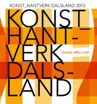 Konst och Hantverk 2013 (svensk) - Dalslands Turist AB