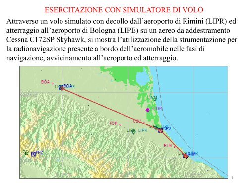 Esercitazione con simulatore di volo - Consorzio Elettra 2000