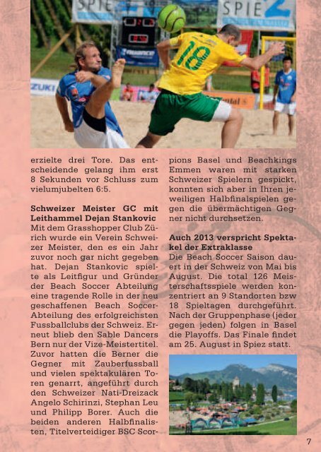 &soccer; - Swiss Beach Soccer