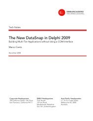 The New DataSnap in Delphi 2009 - Embarcadero