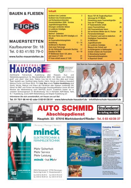 Journal Nr. 14 Jahresausgabe 2009 - Kreisfeuerwehrverband ...