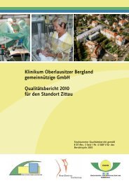 Qualitätsbericht 2010 - Klinikum Oberlausitzer Bergland