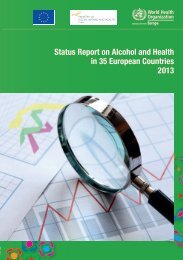 Status Report on Alcohol and Health in 35 European ... - WHO/Europe