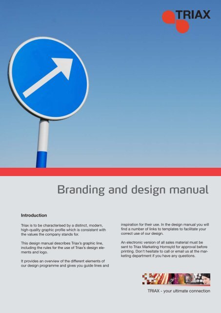 Branding and design manual - Triax