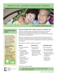 DeltaCare® USA – provided by Delta Dental of California - CCHP