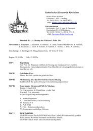 Protokoll - St. Wendelinus