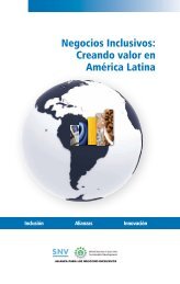 Negocios Inclusivos: Creando valor en AmÃ©rica Latina - SNV