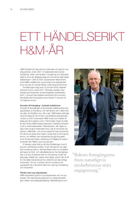 Topp 98Â· Ãrsredovisning 2007 - About H&M