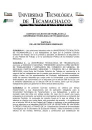 CONTRATO COLECTIVO VIGENTE - Universidad Tecnologica de ...