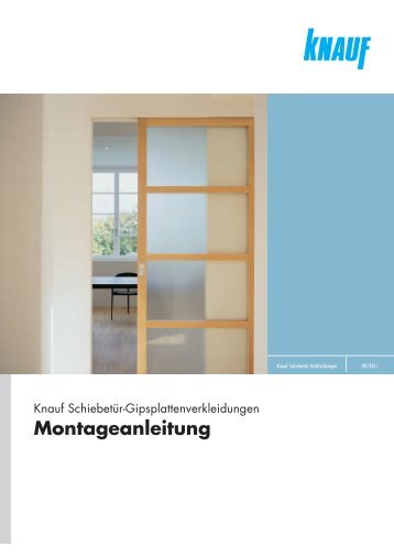 Montageanleitung - Knauf Schiebetür-Gipsplattenverkleidungen
