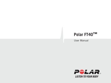 FT40 User Manual - Polar