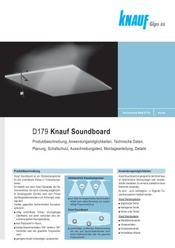 D179 Knauf Soundboard