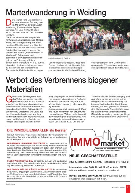 Amtsblatt Nr. 3/2009 - Stadtgemeinde Klosterneuburg