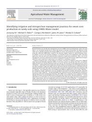 Identifying irrigation and nitrogen best management practices for ...