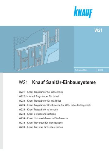 W21 Knauf Sanitär-Einbausysteme