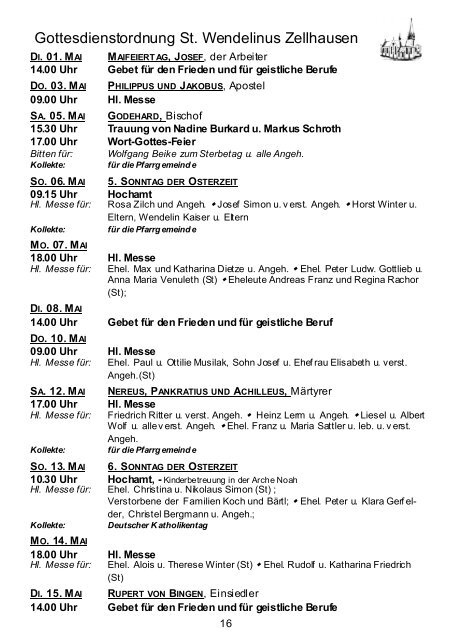 Pfarrbrief 2012 Nr 5 a - Sankt Wendelinus Zellhausen