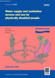 Water supply and sanitation access and use by physically disabled ...