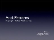 Anti-Patterns - Bill Scott