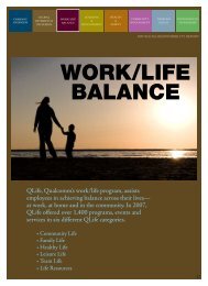 WORK/LIFE BALANCE - Qualcomm