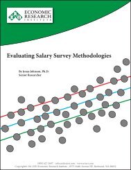 Evaluating Salary Survey Methodologies - ERI Economic Research ...