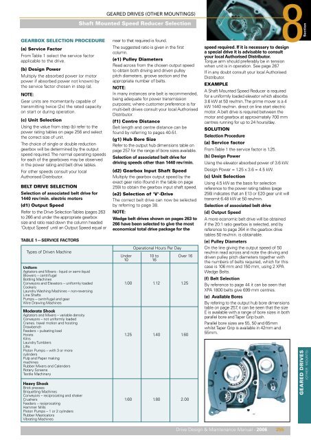 Fenner v top belt catalogue