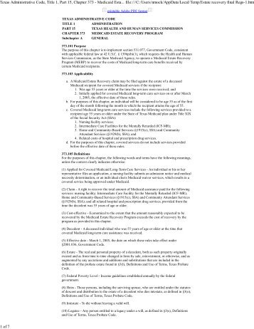 Texas administrative code search