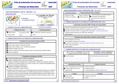 rencontre orientation maternelle