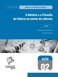 A HistÃ³ria e a Filosofia da CiÃªncia no ensino de ciÃªncias - CurrÃ­culo