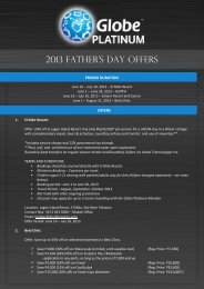2013 FATHER'S DAY OFFERS - Globe