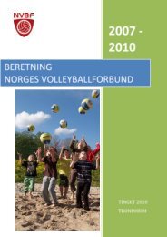 Beretning Norges Volleyballforbund 2007-2010