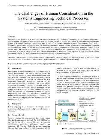 View Full Text - CSER 2009 - Loughborough University