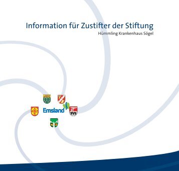 Information für Zustifter der Stiftung - Hümmling Krankenhaus Sögel