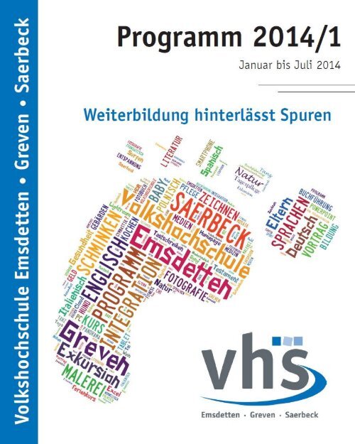 programmheft volkshochschule emsdetten greven saerbeck