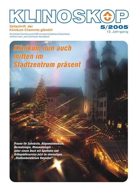 Klinoskop Nr. 5/2005 ( 1.9 MB im PDF - Klinikum Chemnitz