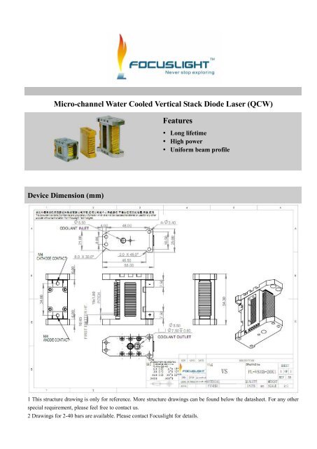 Microchannel Water Cooled Vertical Stack Diode ... - RPMC Lasers