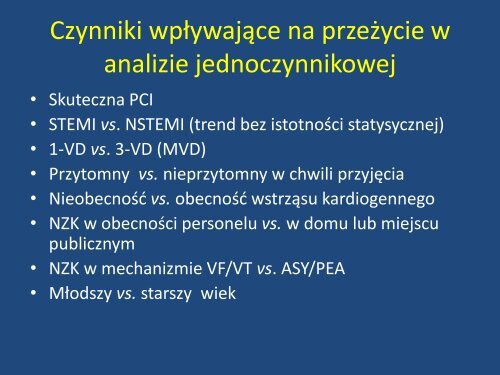 NZK i PCI - 10 lat doÅwiadczeÅ oraz kryteria przyjmowania ...