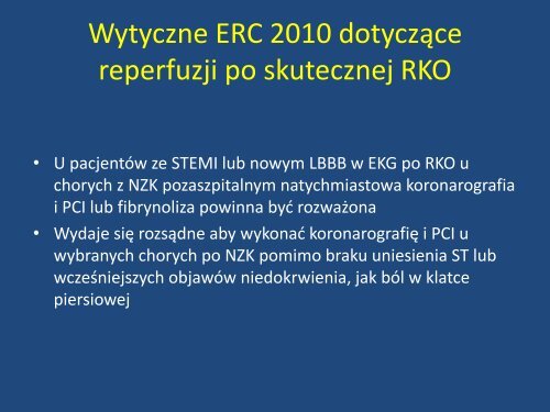 NZK i PCI - 10 lat doÅwiadczeÅ oraz kryteria przyjmowania ...