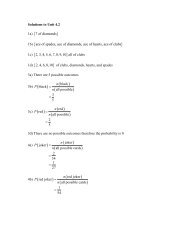 Solutions to Unit 1 - The Burns Home Page