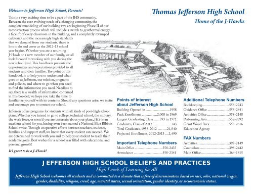 Parent Handbook - Jefferson High School - Cedar Rapids ...