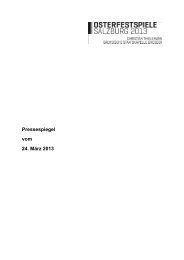 Pressespiegel vom 24. MÃ¤rz 2013 - Staatskapelle Dresden