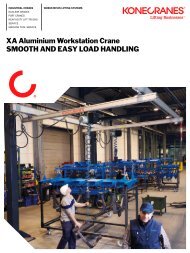 XA Aluminum Workstation Crane - Konecranes