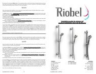 Installation guide for shower rail Guide d'installation pour ... - Riobel