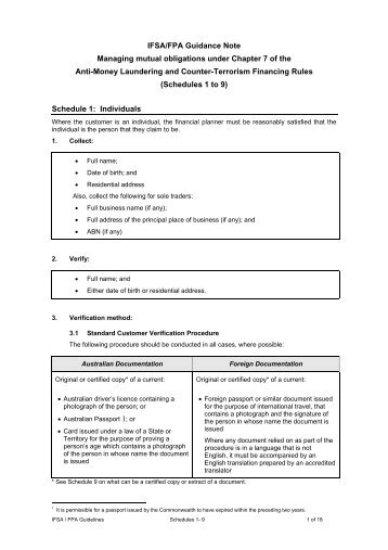 IFSA/FPA Guidance Note Managing mutual obligations under ...