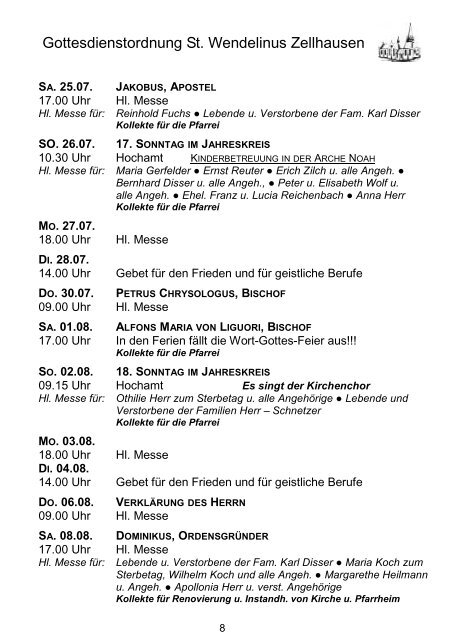 PDF-Pfarrbrief Nr.11 - Sankt Wendelinus Zellhausen