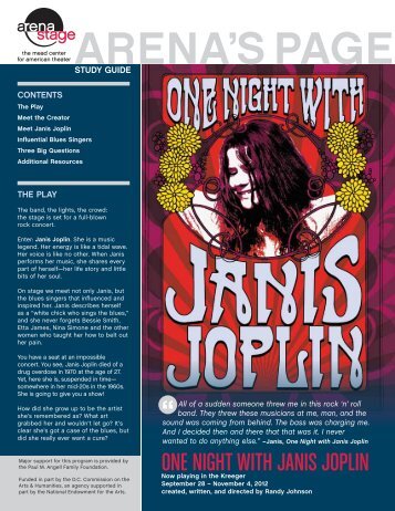 ONE NIGHT WITH JANIS JOPLIN - Arena Stage