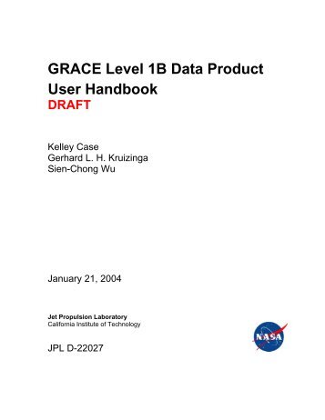 GRACE Level 1B Data Product User Handbook - CNES/CLS ...
