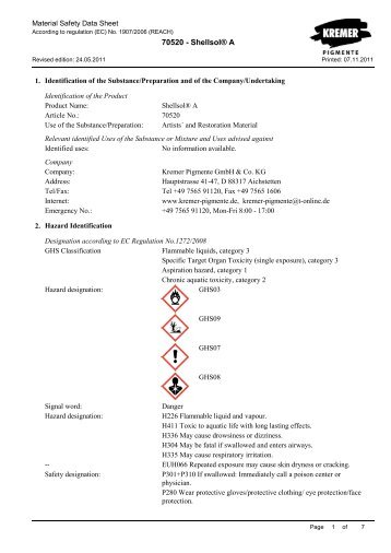 70520 - Shellsol® A - Kremer Pigmente