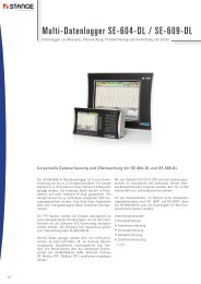 Multi-Datenlogger SE-604-DL / SE-609-DL - Stange Elektronik GmbH