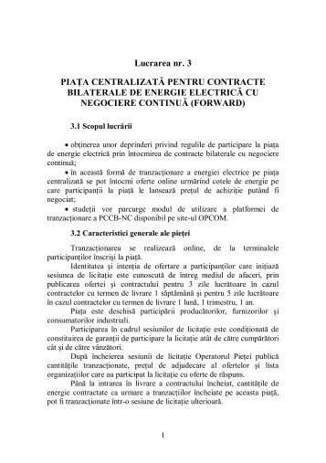 Lucrarea 3 - Conf. Dr. Ing. NICOLAE COROIU